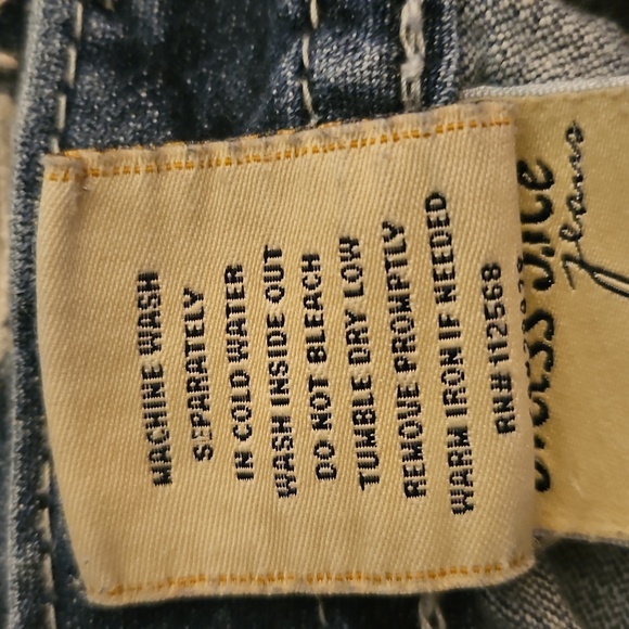 MISS ME Floral Lace Embellished Distressed Mid-rise Cuffed Skinny Denim Jeans - Picture 5 of 16